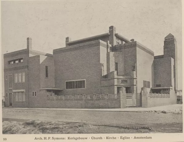 Afbeelding uit: circa 1924. Afbeelding uit Nieuw-Nederlandsche bouwkunst, J.G. Wattjes, Kosmos 1924.