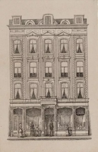 Afbeelding uit: 1875-1900. Reclamedrukwerk van manufacturenwinkel H. Lensing jr.