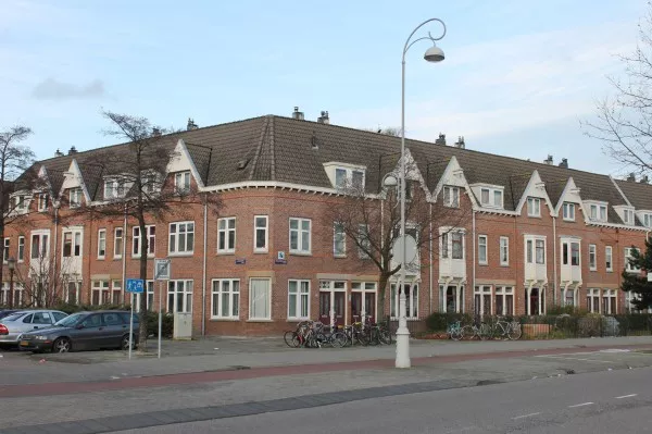 Afbeelding uit: januari 2014. Hoek Ganzenweg (links) - Meeuwenlaan (rechts).