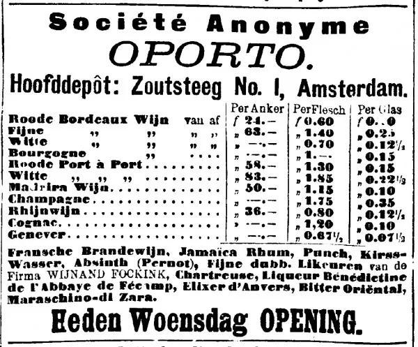 Afbeelding uit: 1896. Advertentie in dagblad De Amsterdammer, 25 maart 1896.