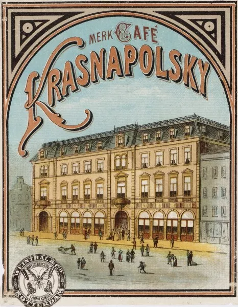 Afbeelding uit: circa 1888. "Café Krasnapolsky" was een merk van de Rotterdamse sigarenfabrikant Weinthal & Co.
Bron afbeelding: SAA, bestand 010194000661.