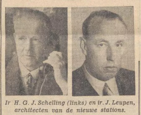 Afbeelding uit: oktober 1939. Portretten van Schelling en Leupen in het Zaans Volksblad.