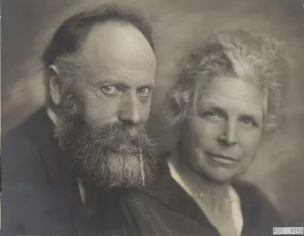 Afbeelding uit: 1927. Otto Lanz en zijn vrouw Anna Willi.