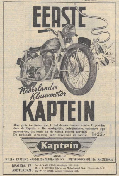 Afbeelding uit: april 1949. Advertentie in de Volkskrant, 25 april 1949.