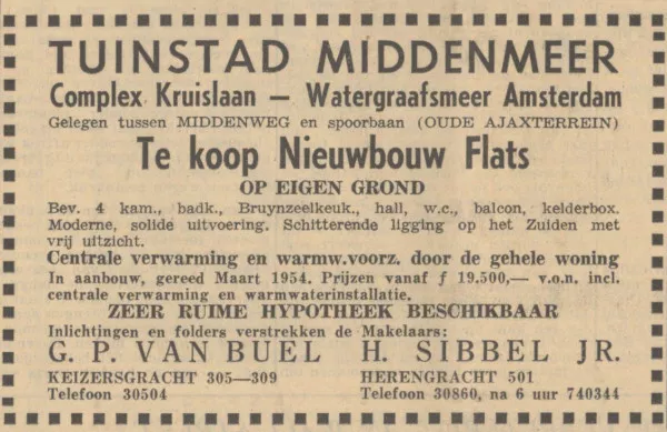 Afbeelding uit: september 1953. Advertentie in het Algemeen Handelsblad, 26 september 1953.