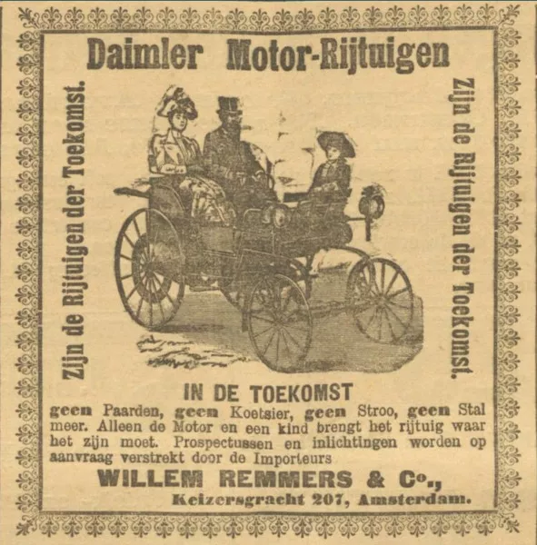Afbeelding uit: september 1896. Advertentie in het dagblad De Amsterdammer van 27 september 1896.