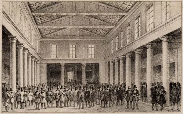 Afbeelding uit: circa 1860. Het interieur.