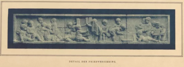 Afbeelding uit: 1891. Het kinderfries. Afbeelding uit De architect, jaargang 2 nr. 1/2, 1891.