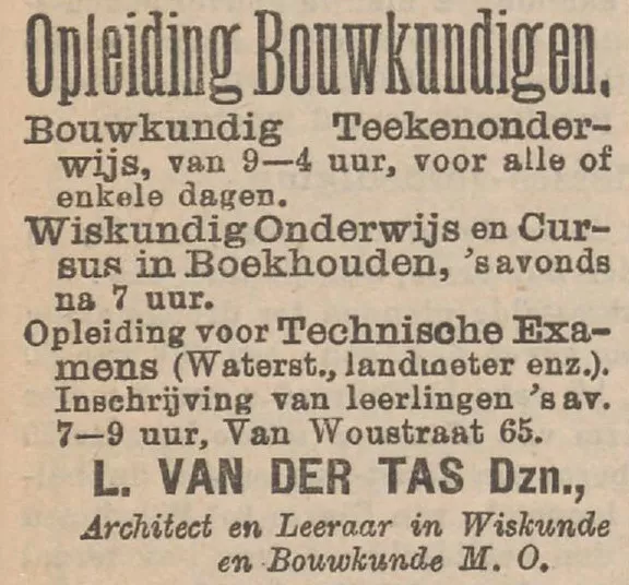 Afbeelding uit: september 1901. Advertentie in Het Nieuws van den Dag.