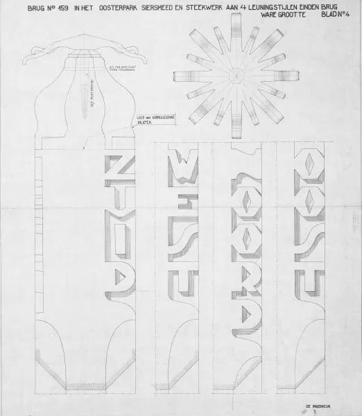 Afbeelding uit: 1929. Het ontwerp van de windroospalen.