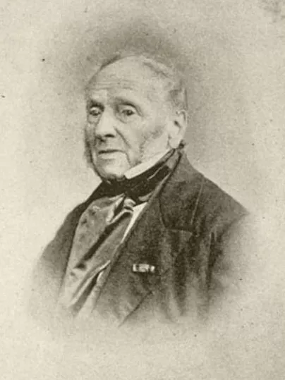 Afbeelding uit: circa 1865. Zocher op leeftijd. Portret afkomstig uit een publicatie uit 1895.