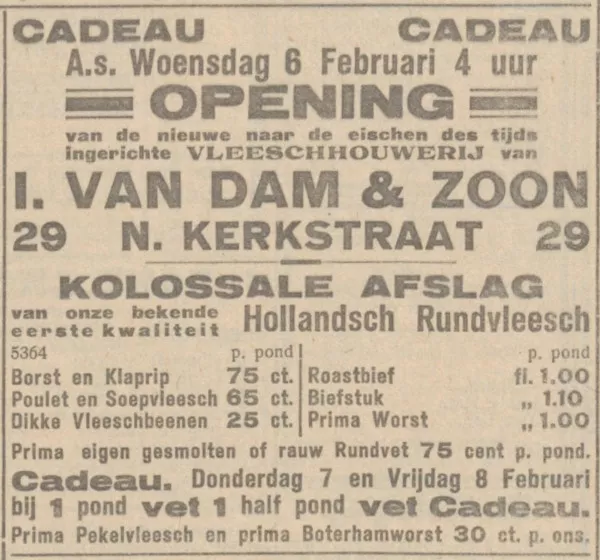 Afbeelding uit: februari 1924. Advertentie in het Nieuw Israëlietisch Weekblad.