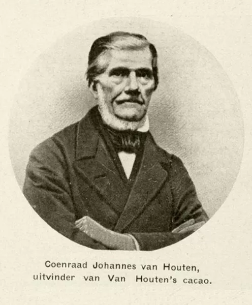 Afbeelding uit: onbekend. C.J. van Houten (1801-1887). De uitvinding van de poedercacao wordt ook wel aan hem toegeschreven.