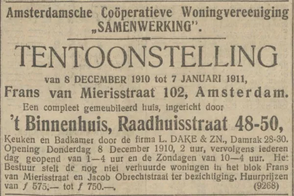Afbeelding uit: december 1910. Advertentie uit december 1910.