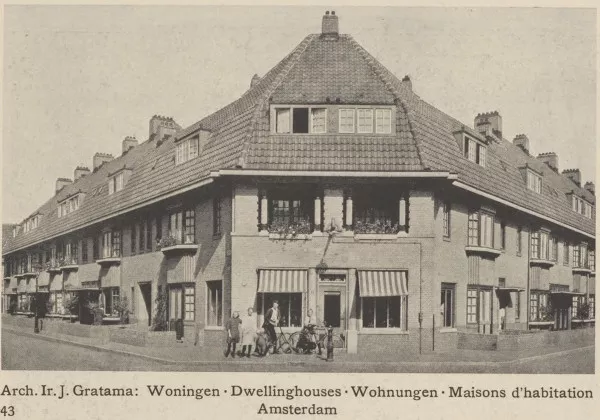 Afbeelding uit: circa 1924. Afbeelding uit Nieuw-Nederlandsche bouwkunst, J.G. Wattjes, Kosmos 1924.