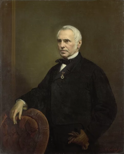 Afbeelding uit: 1850-1870. Portret van Outshoorn gemaakt door de Amsterdamse schilder Moritz Calisch (1819-1870). Collectie Rijksmuseum Amsterdam.