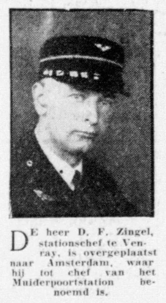Afbeelding uit: maart 1940. Bericht in de Telegraaf over de benoeming van Zingel.
