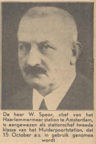 Afbeelding uit: oktober 1939. Bericht uit De Tijd over de benoeming van Spoor.