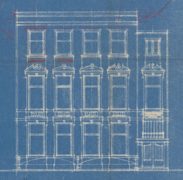 Afbeelding uit: 1930. Het ontwerp uit 1930 van J.S. Baars.
