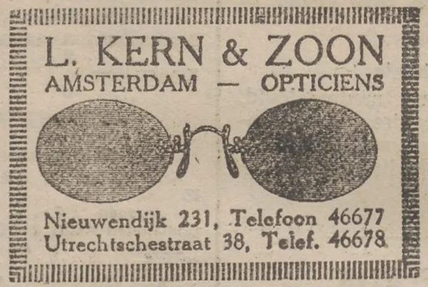 Afbeelding uit: augustus 1925. Advertentie van Kern uit 1925.