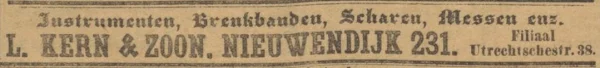 Afbeelding uit: juni 1897. Advertentie van Kern uit 1897.