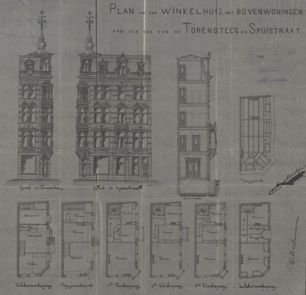 Afbeelding uit: 1888. Gevels en plattegronden.