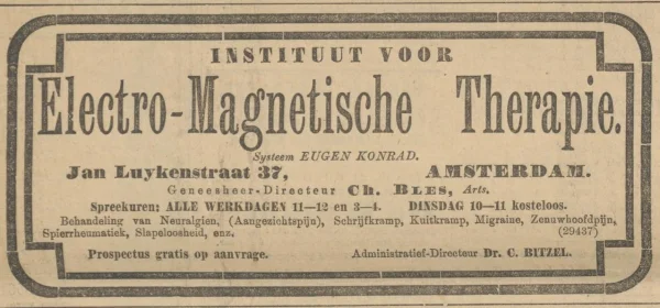 Afbeelding uit: oktober 1902. Advertentie in het Algemeen Handelsblad van 23 oktober 1902.