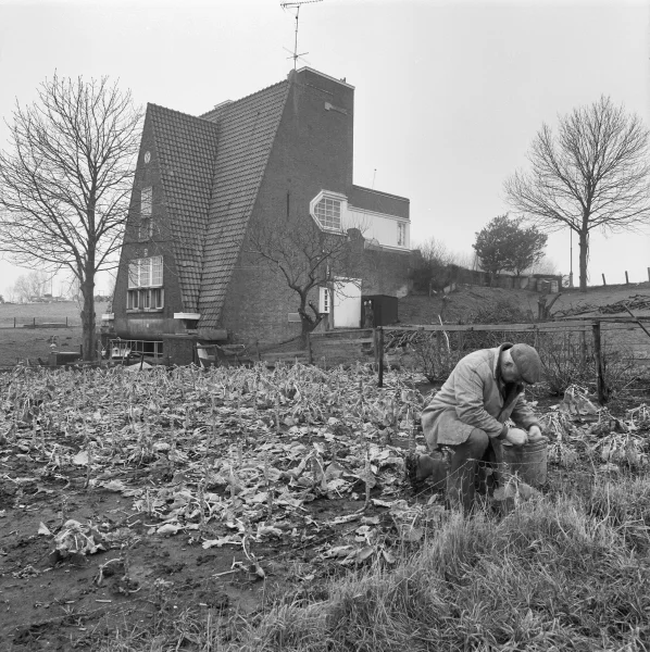 Afbeelding uit: april 1981. Met gewijzigde westgevel. Bron: RCE Amersfoort, doc.nr 244.845