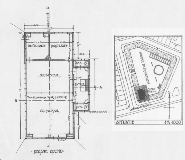 Afbeelding uit: 1920. Plattegrond en situering.