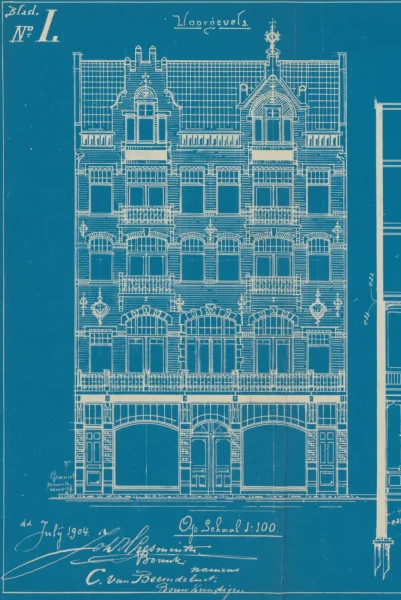 Afbeelding uit: 1904. De voorgevel van de voorganger.