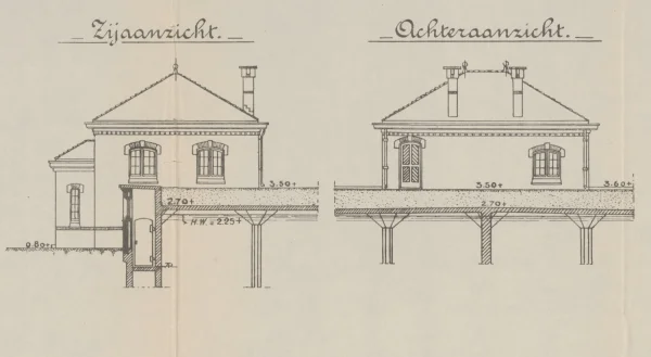 Afbeelding uit: 1922. Zij- en achteraanzichten.