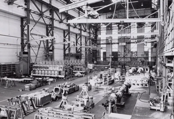 Afbeelding uit: november 1982. In een van de hallen.
Bron afbeelding: Stadsarchief.
