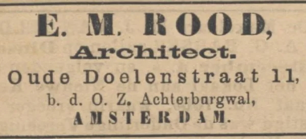 Afbeelding uit: november 1894. Advertentie van Rood in het Nieuw Israelietisch weekblad van 30 november 1894.