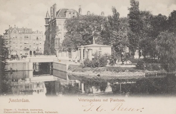 Afbeelding uit: Circa 1903. Gezien vanaf de Stadhouderskade.