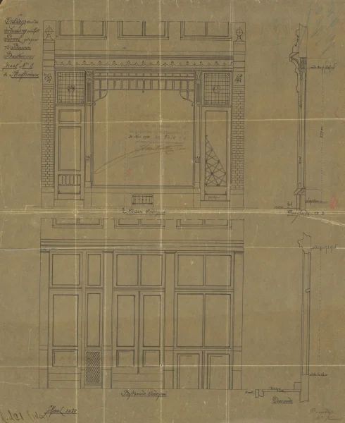 Afbeelding uit: 1900. De nieuwe en de bestaande puien.
