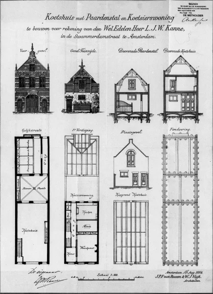 Afbeelding uit: 1884. De bouwtekening.
Bron afbeelding: Stadsarchief.