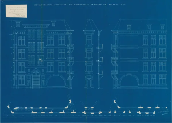 Afbeelding uit: 1911. Geveltekeningen.