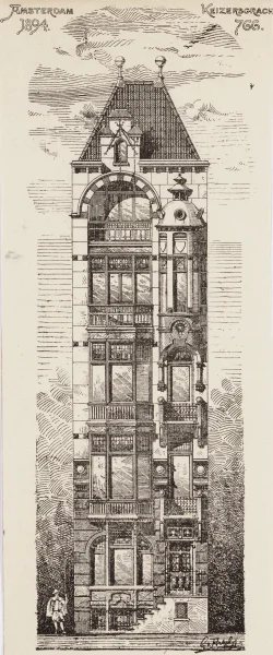 Afbeelding uit: 1894. Presentatietekening.
Bron afbeelding: Stadsarchief.