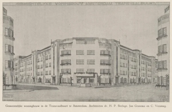 Afbeelding uit: 1920. Hoek Schalk Burgerstraat - Albert Luthulistraat.