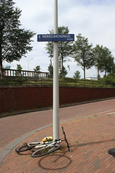 Afbeelding uit: juli 2026. In de wijk Elzenhagen is in 2010 een straat vernoemd naar Merkelbach.