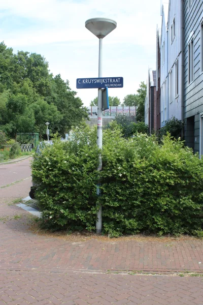 Afbeelding uit: juli 2026. In de wijk Elzenhagen is een straat vernoemd naar Kruyswijk.