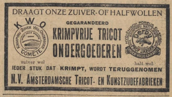 Afbeelding uit: september 1928. Advertentie van de ATEK in het Algemeen Handelsblad van 3 september 1928.