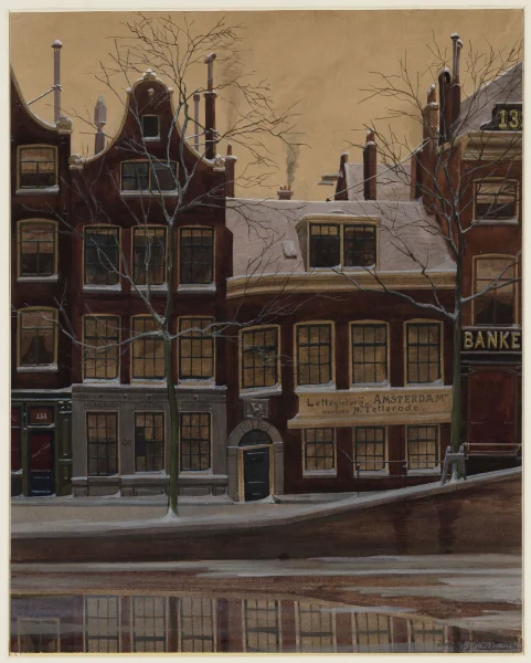 Afbeelding uit: 1902. De voorgangers, panden van 'Lettegieterij (sic) „Amsterdam” / voorheen N. Tetterode'.
Bron afbeelding: Stadsarchief.