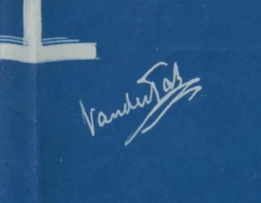 Afbeelding uit: 1896. De handtekening van Van der Tas op de blauwdruk van een bouwtekening.