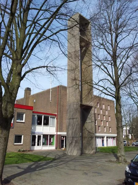 Afbeelding uit: maart 2012. Regenboogkerk, Kometensingel 56-58 (circa 1962).
