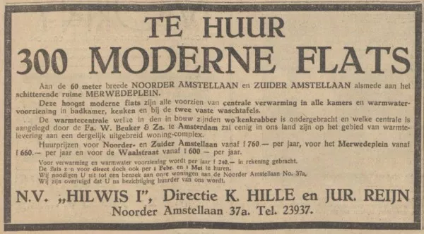Afbeelding uit: december 1930. Advertentie in het Algemeen Handelsblad.